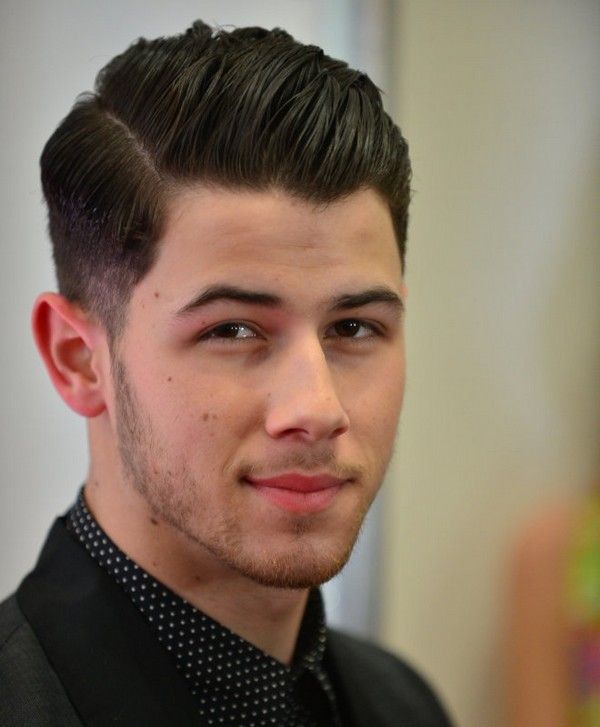 Modern pompadour hair style 
